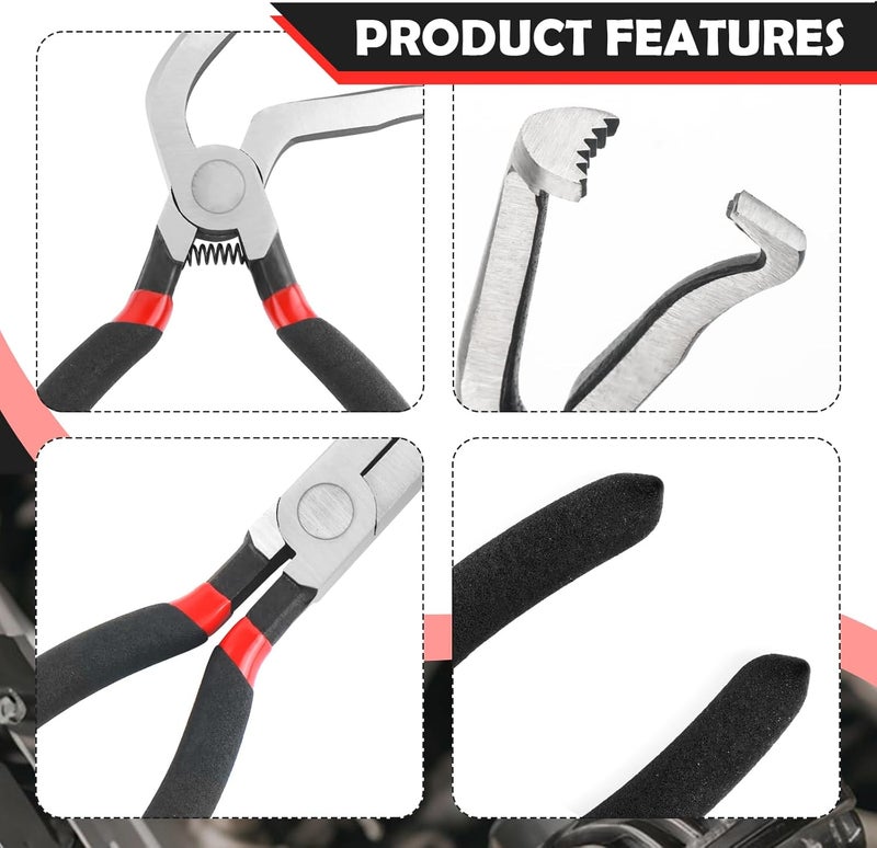 Figpade 2PCS Electrical Disconnect Pliers for Cars Kit with 60° Elbow & Straight,Multi-Purpose Electrical Connector Pliers for Hoses,Spark Plugs,Antirust Fuel Line Plier for Car Repair - Image 3